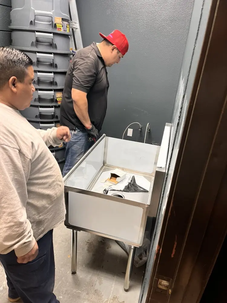 Commercial plumbing and sink installation in Quail Ridge